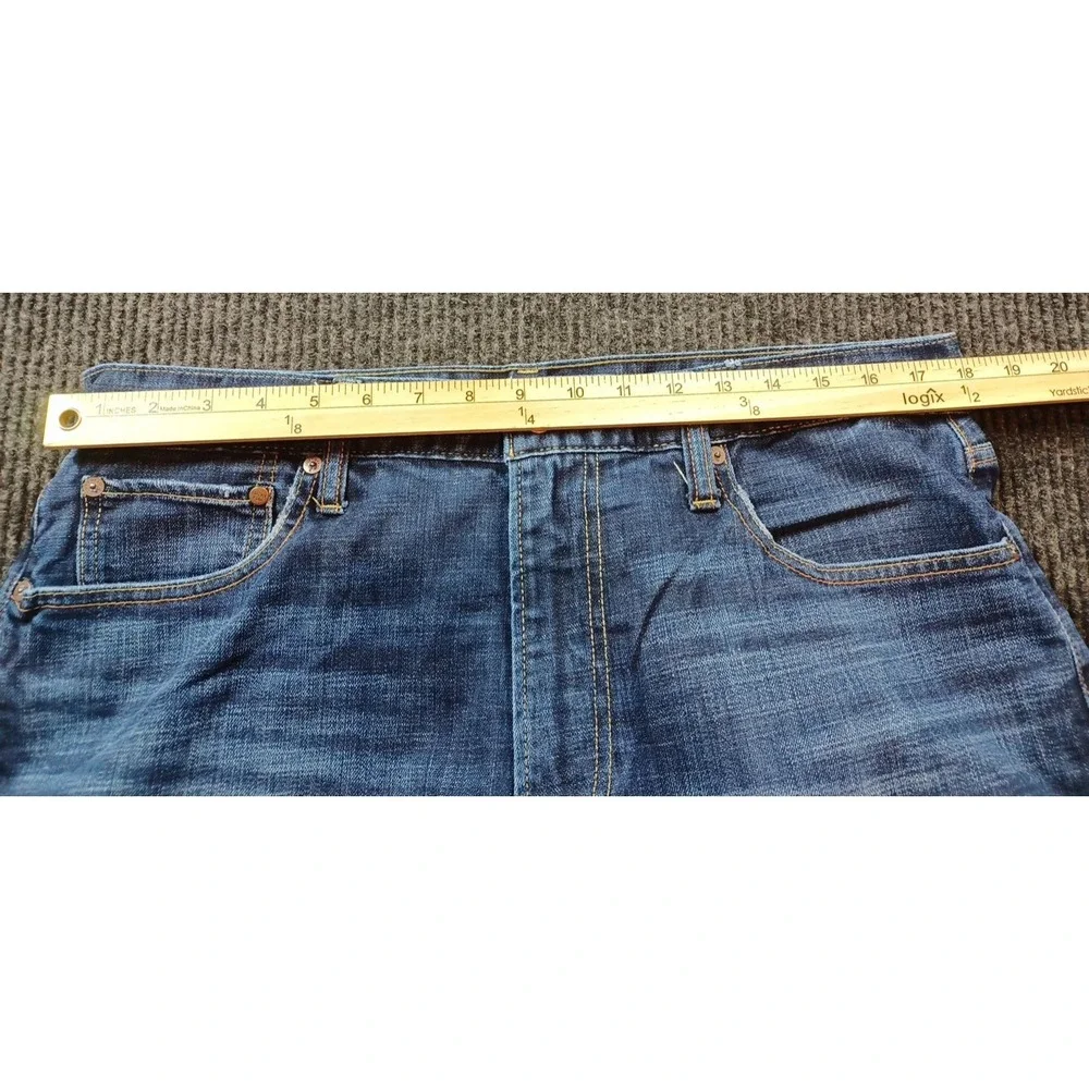 Lucky Brand Men Blue Jeans 329 Classic Straight Leg 36 X 34 Dark Wash‎ Casual